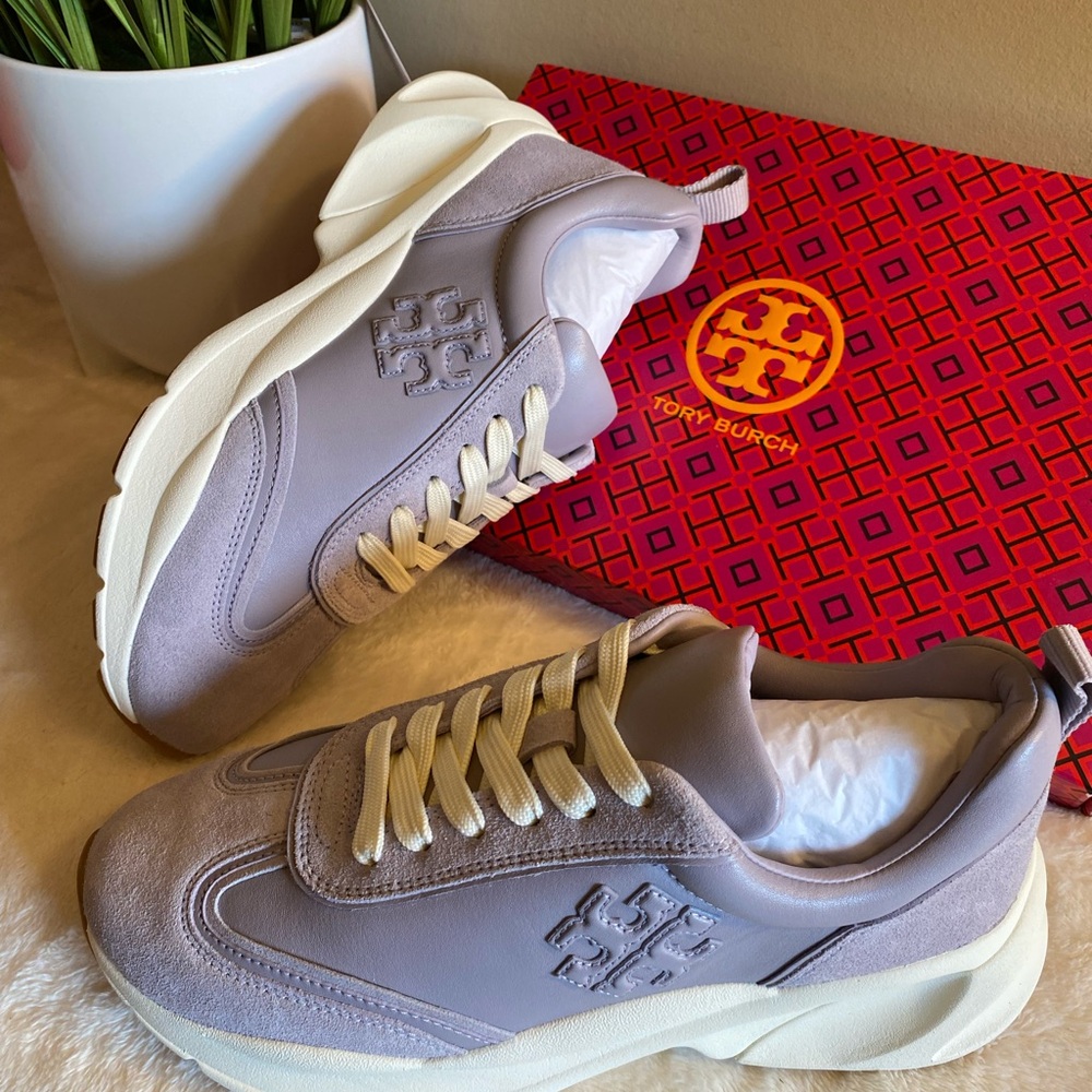 Tory Burch Good Luck Trainer Nappa Leather Sneakers